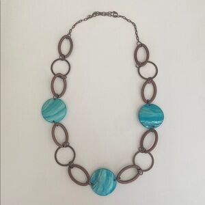 Turquoise and Bronze Necklace